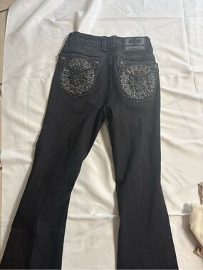 Answer me size 5 Black Embellished Back-Pocket Women’s Jeans